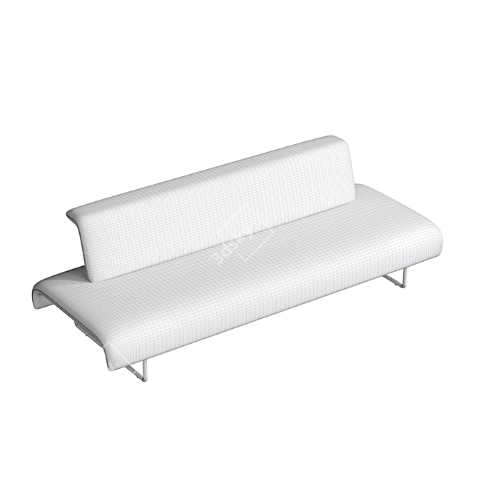 Elegant Naoto Fukasawa Cloud Sofa 3D model image 5