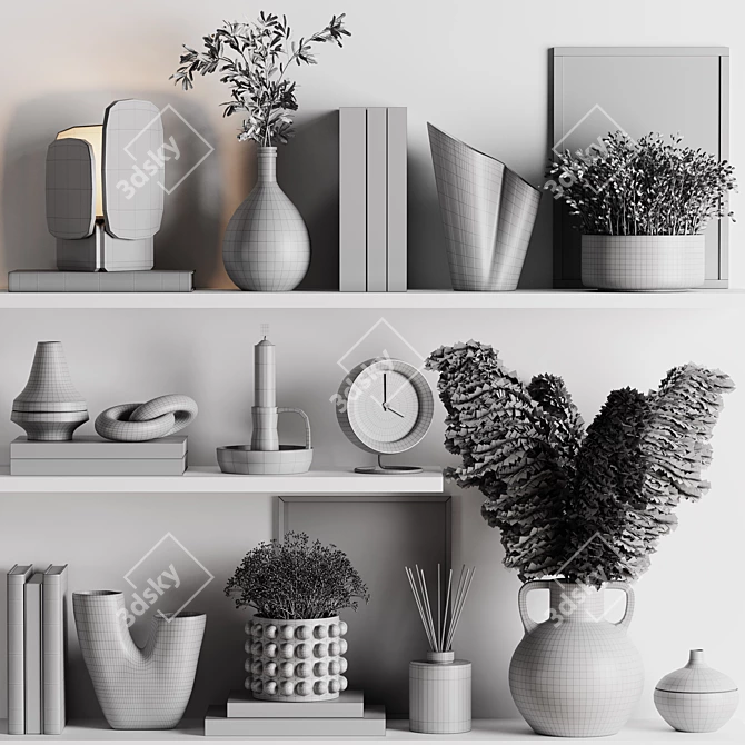 Modern Decor Set 2015 3D model image 6