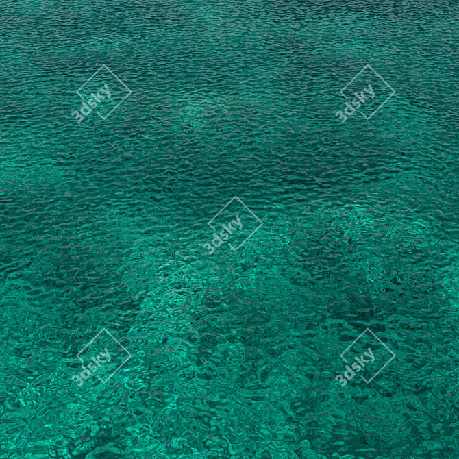 Seamless Ocean Material Pack 3D model image 2