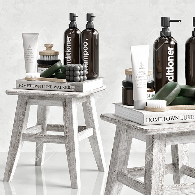 Bathroom Accessories 3D Models Set 3D model image 3