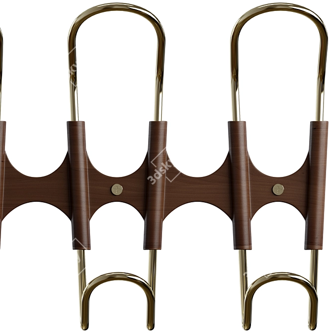 Nature-Inspired Wall Hook 3D model image 5