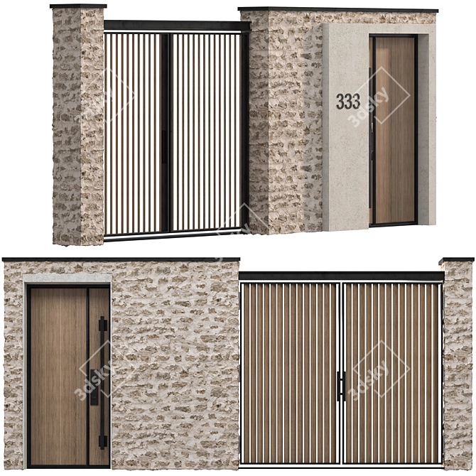  Island Collection Door 06 3D model image 2