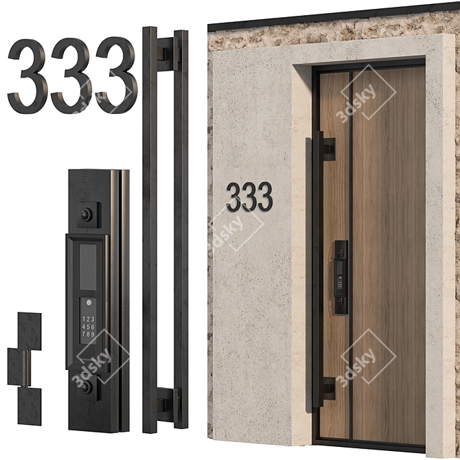  Island Collection Door 06 3D model image 3