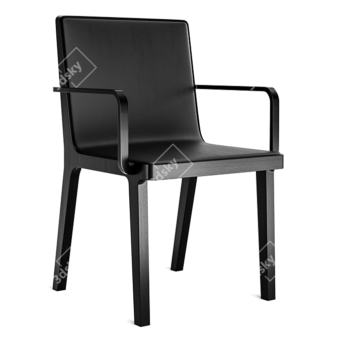 Emea Chair with Armrests, Alki 3D model image 3