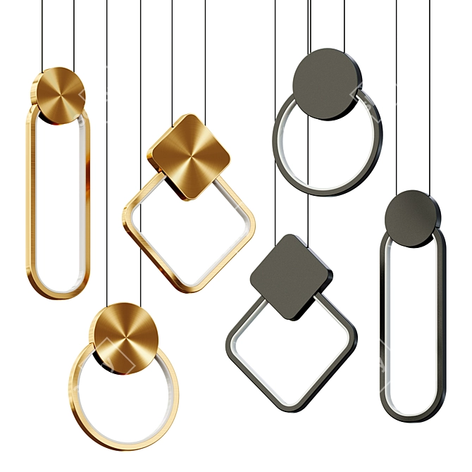 Sleek Modern Lighting Collection 3D model image 1