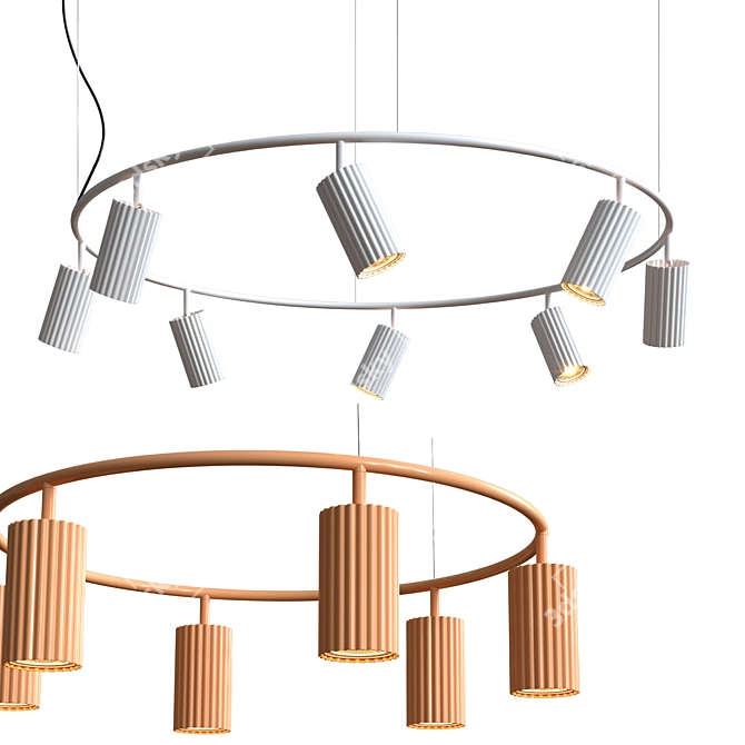 Modern Scandinavian Algot Pendant Light 3D model image 1