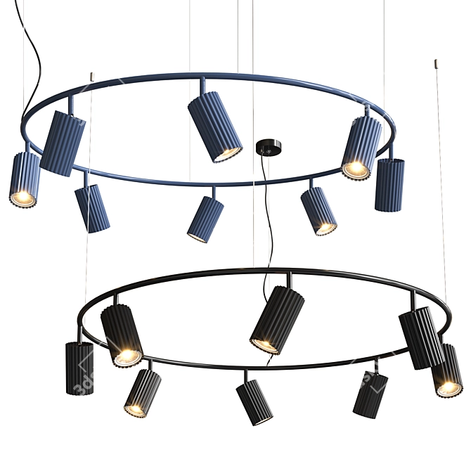 Modern Scandinavian Algot Pendant Light 3D model image 2