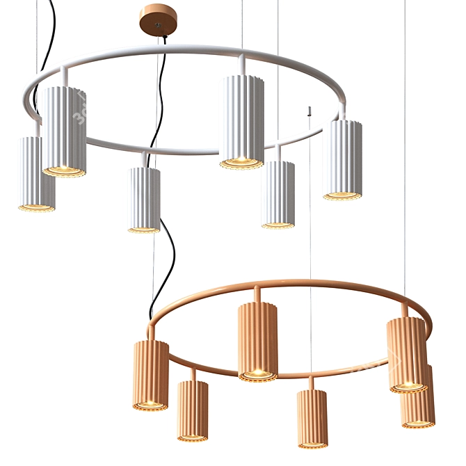 Modern Scandinavian Algot Pendant Light 3D model image 3