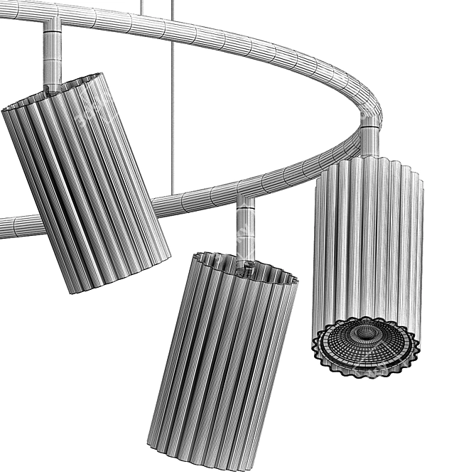 Modern Scandinavian Algot Pendant Light 3D model image 5