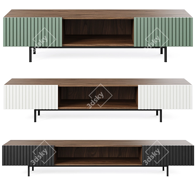 Modern TV Stand Console by Mr.Hide 3D model image 2