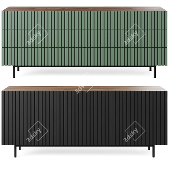 Mr Hide 3 Drawer Chest 3D model image 4