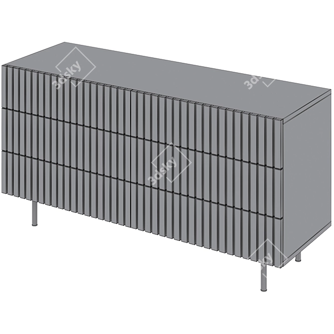 Mr Hide 3 Drawer Chest 3D model image 6