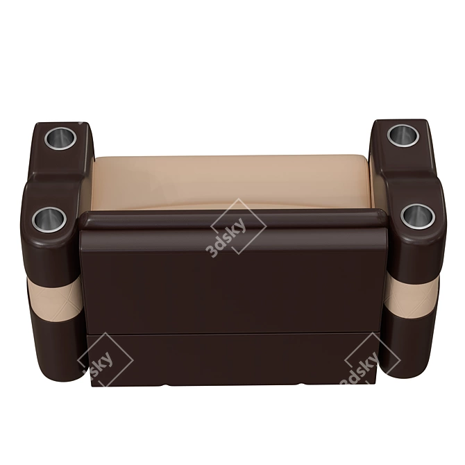 Yacht Sofa Model MAX 2017 3D model image 4