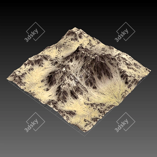 Mountain Peaks 3D Model Kit 3D model image 6