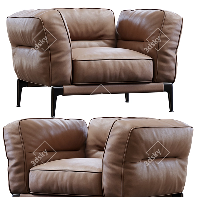 Modern Flexform Adda Chair 3D model image 1