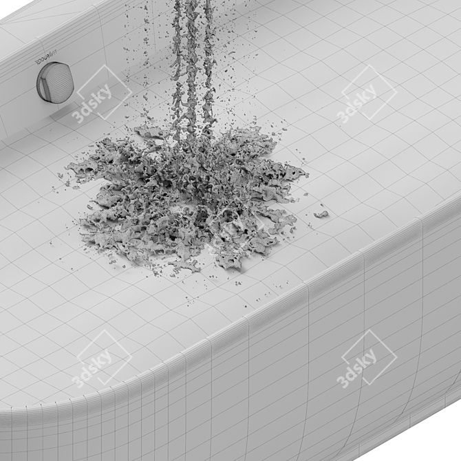 Relaxing Luv Tub with Water 3D model image 4