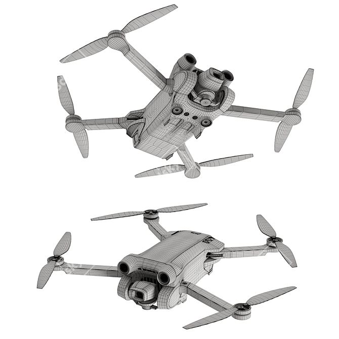 High-Quality DJI Mini 3 Pro 3D model image 3