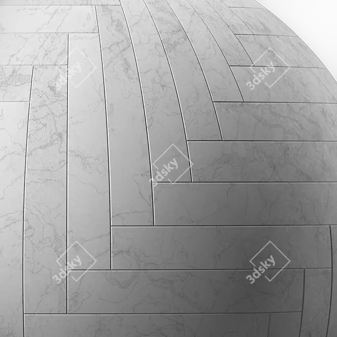 Marble Tile 4k 3Ds Max 3D model image 2