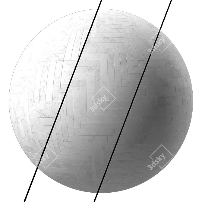 Marble Tile 4k 3Ds Max 3D model image 7