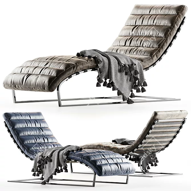 Modern Marvel Chaise Lounge 3D model image 1