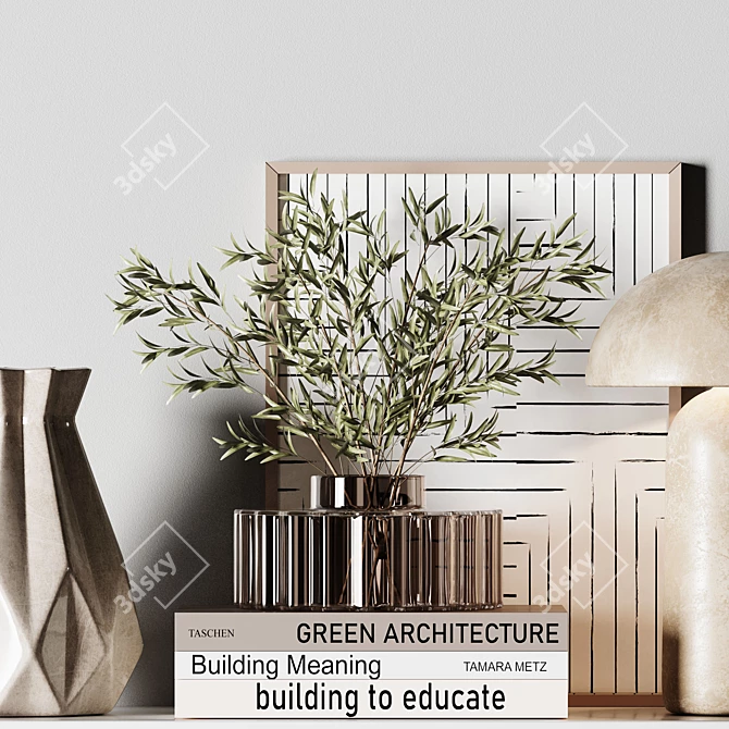 Elegant Decorative Set 2015 3D model image 5