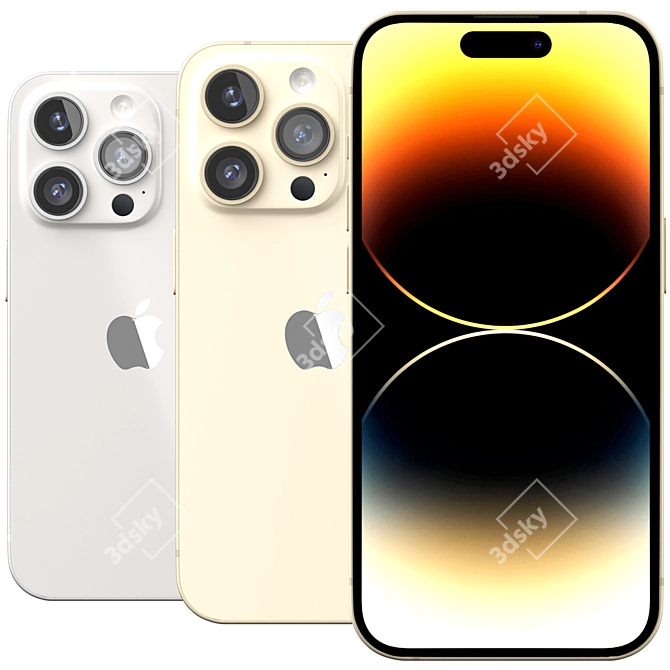 iPhone 14 Variety Collection, All Colors 3D model image 1