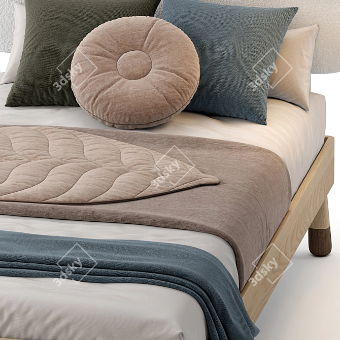 Luxury Marly Sheep Bed Frame 3D model image 5