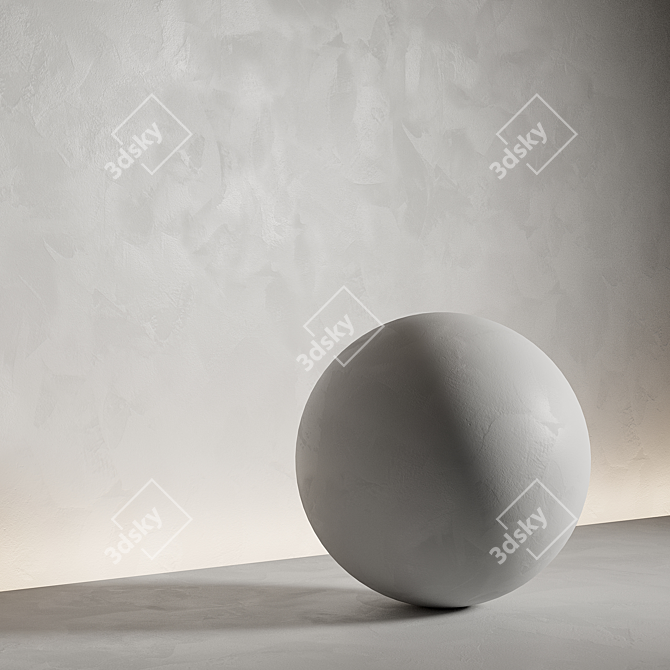 Seamless Decorative Venetian Plaster - 6 Colors 3D model image 2
