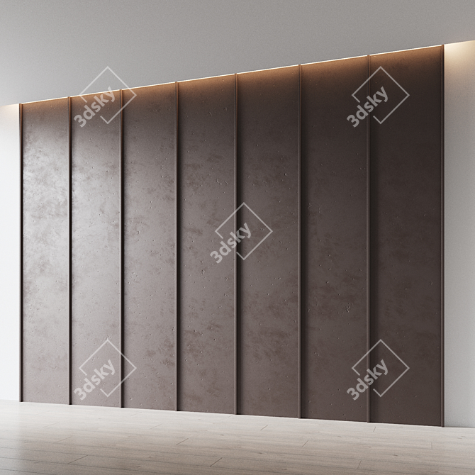 Decorative Relief Wall Panel 3D model image 2