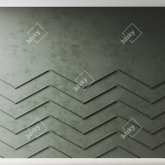 Decorative 3D Wall Panel 3D model image 1