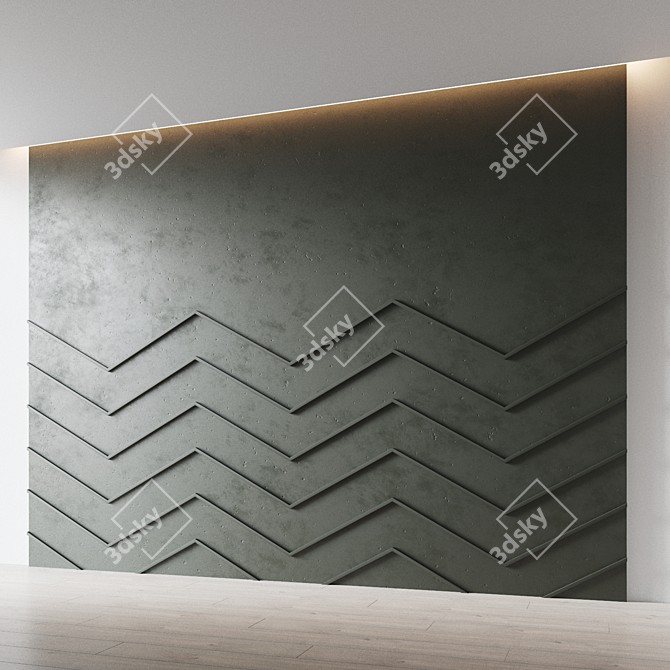 Decorative 3D Wall Panel 3D model image 2