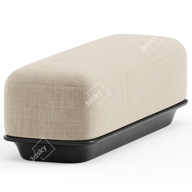 Stylish and Modern Nico Bench 3D model image 2