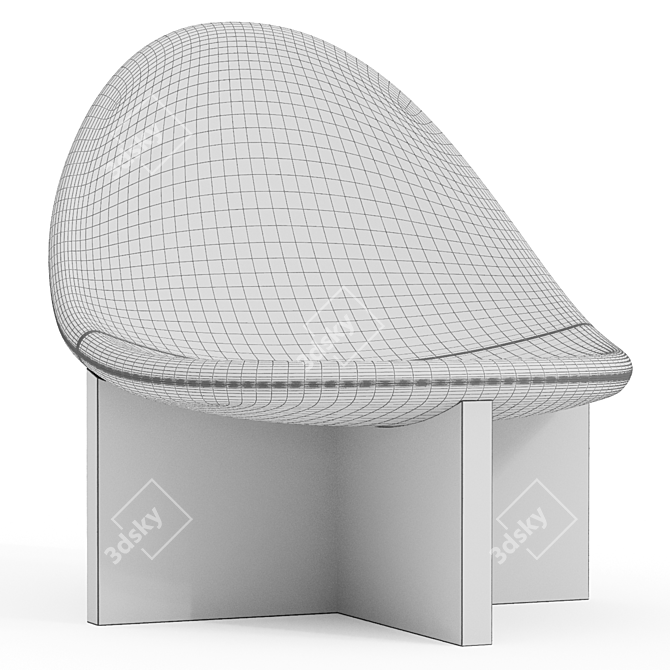 Modern Comfort NIDO Chair 3D model image 2