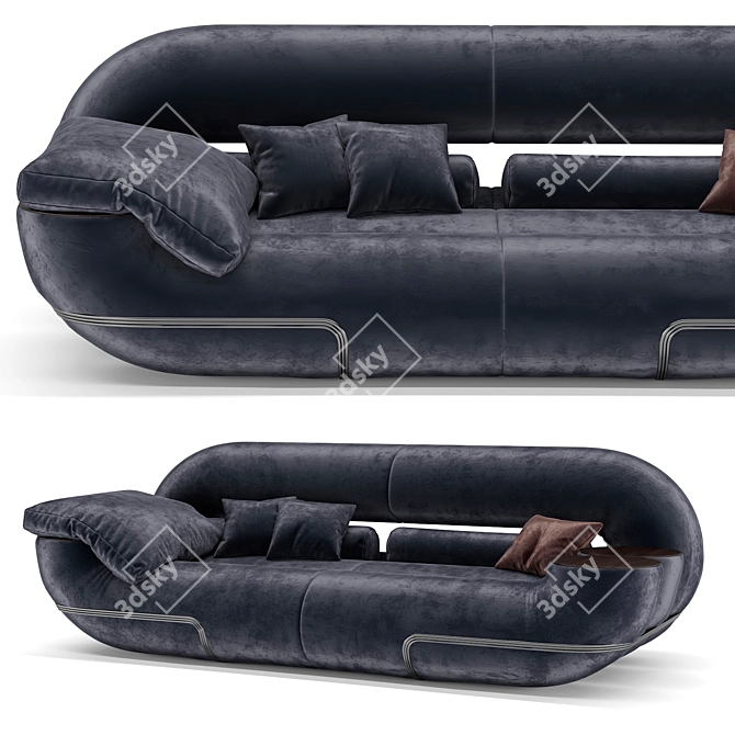Kuka Sofa: Modern Design Elegance 3D model image 1