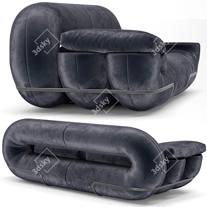 Kuka Sofa: Modern Design Elegance 3D model image 3