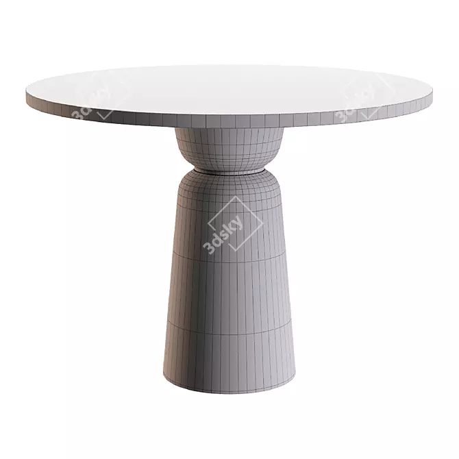 Contemporary Dining Table CHESS 3D model image 5