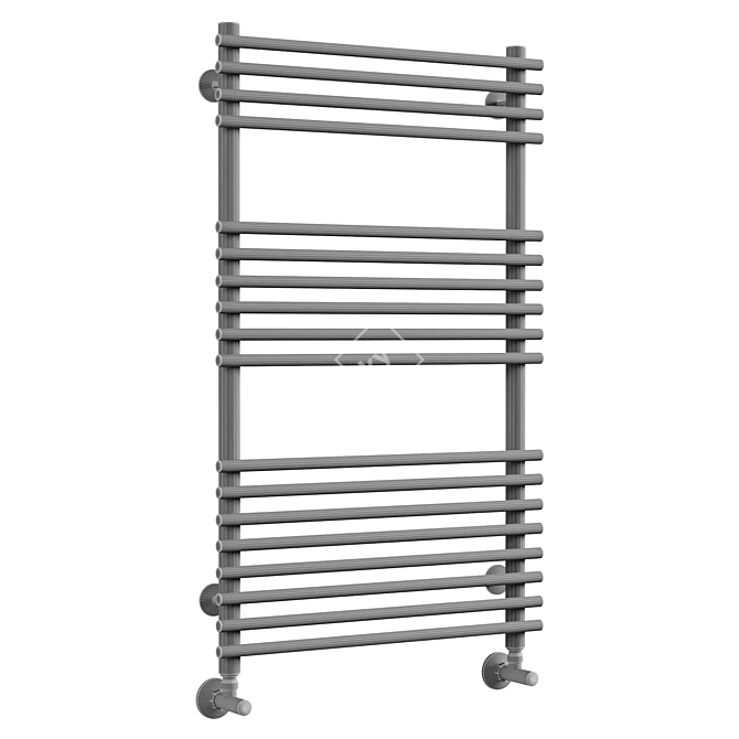 Chrome Towel Warmer Terminus Vatra 3D model image 2