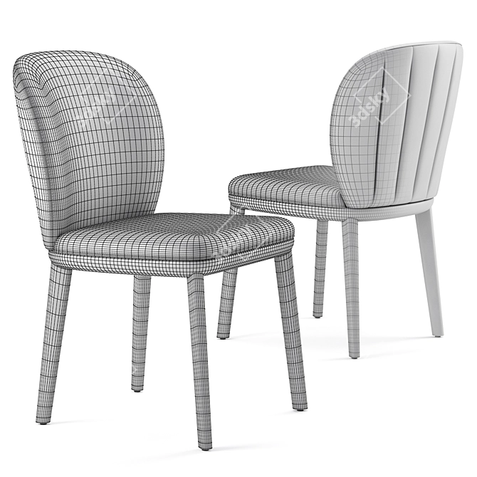 Modern Italian Chrishell Chair, 3D Model 3D model image 7