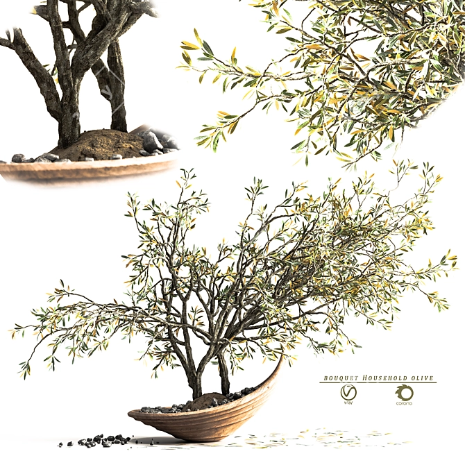 Blossom Bouquet Vase 3D Model 3D model image 8
