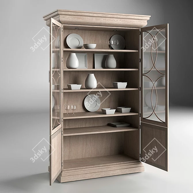 El Matador Curio Display Cabinet 3D model image 4