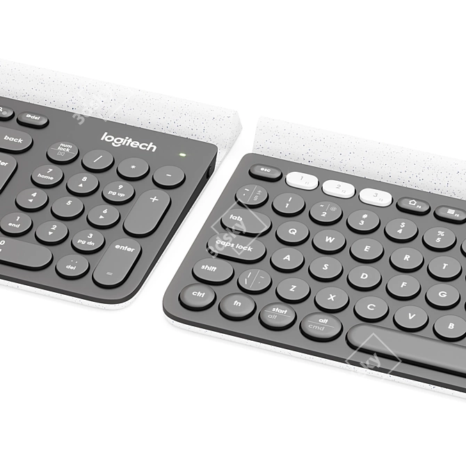 Logitech K780 Wireless Keyboard 3D model image 3