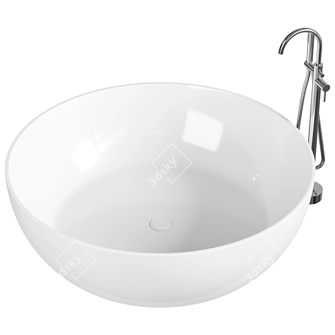 Abber AB9279 150x150 Acrylic Bathtub 3D model image 1