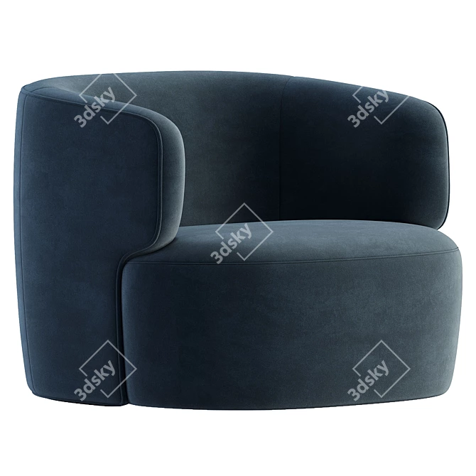 Modern Elain Molteni Armchair: 2017 Edition 3D model image 2