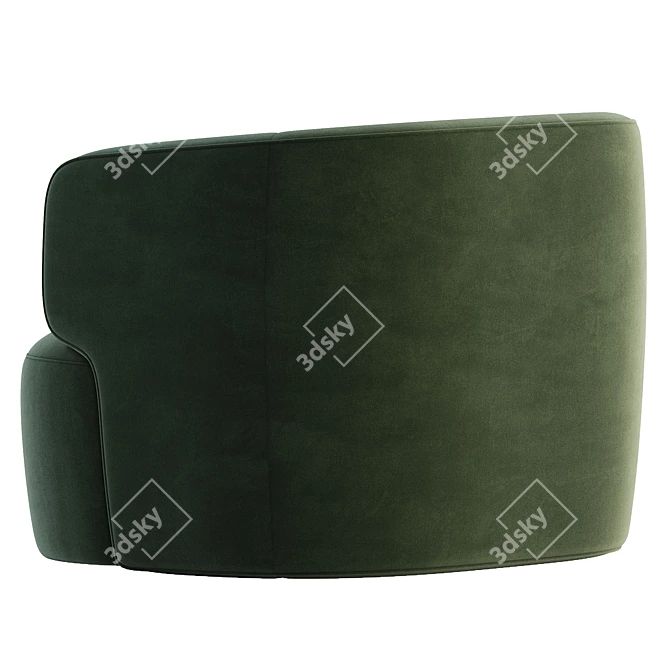 Modern Elain Molteni Armchair: 2017 Edition 3D model image 4