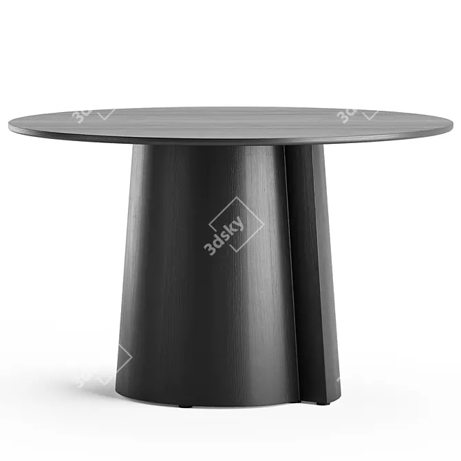 Modern Pau Round Dining Table 3D model image 2