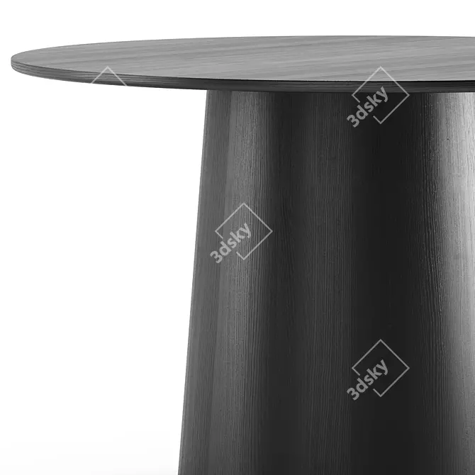 Modern Pau Round Dining Table 3D model image 3
