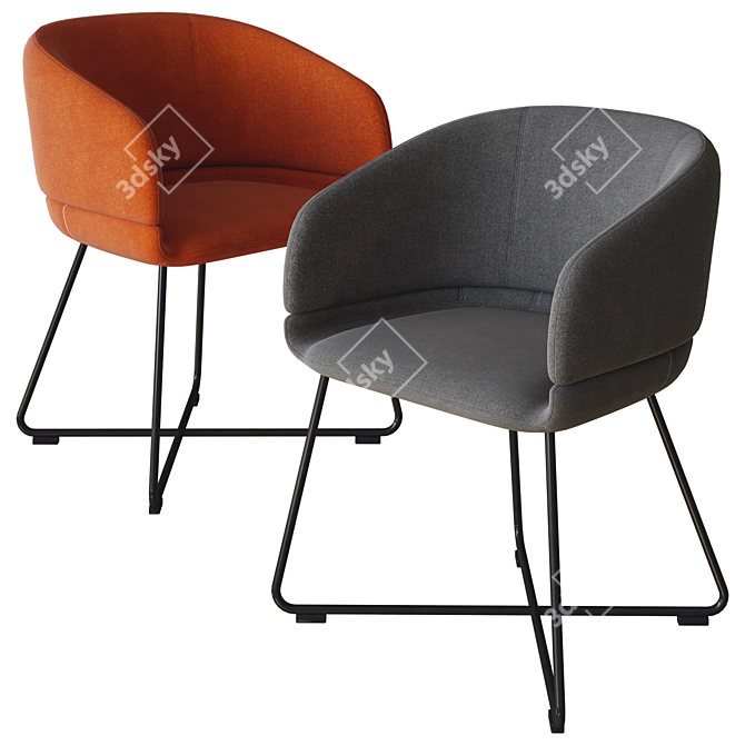 Caleto Armchair 3D Model 3D model image 3