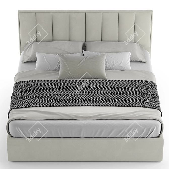 Elegant Cler Bed by Mebelroom 3D model image 3