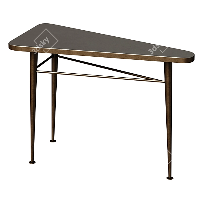 Italian Brass Mid Century Table 3D model image 1