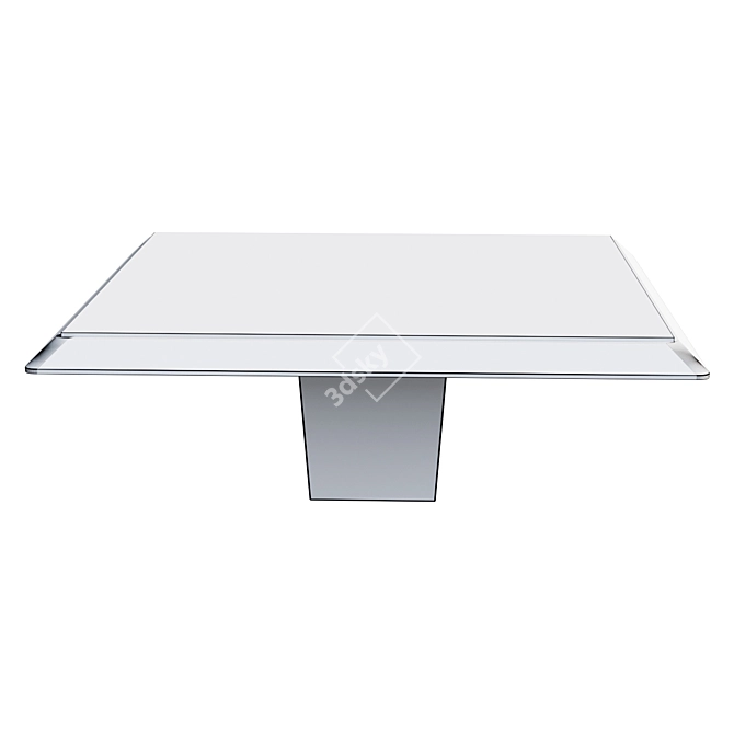 Italian Travertine Marble Trio Tables 3D model image 2